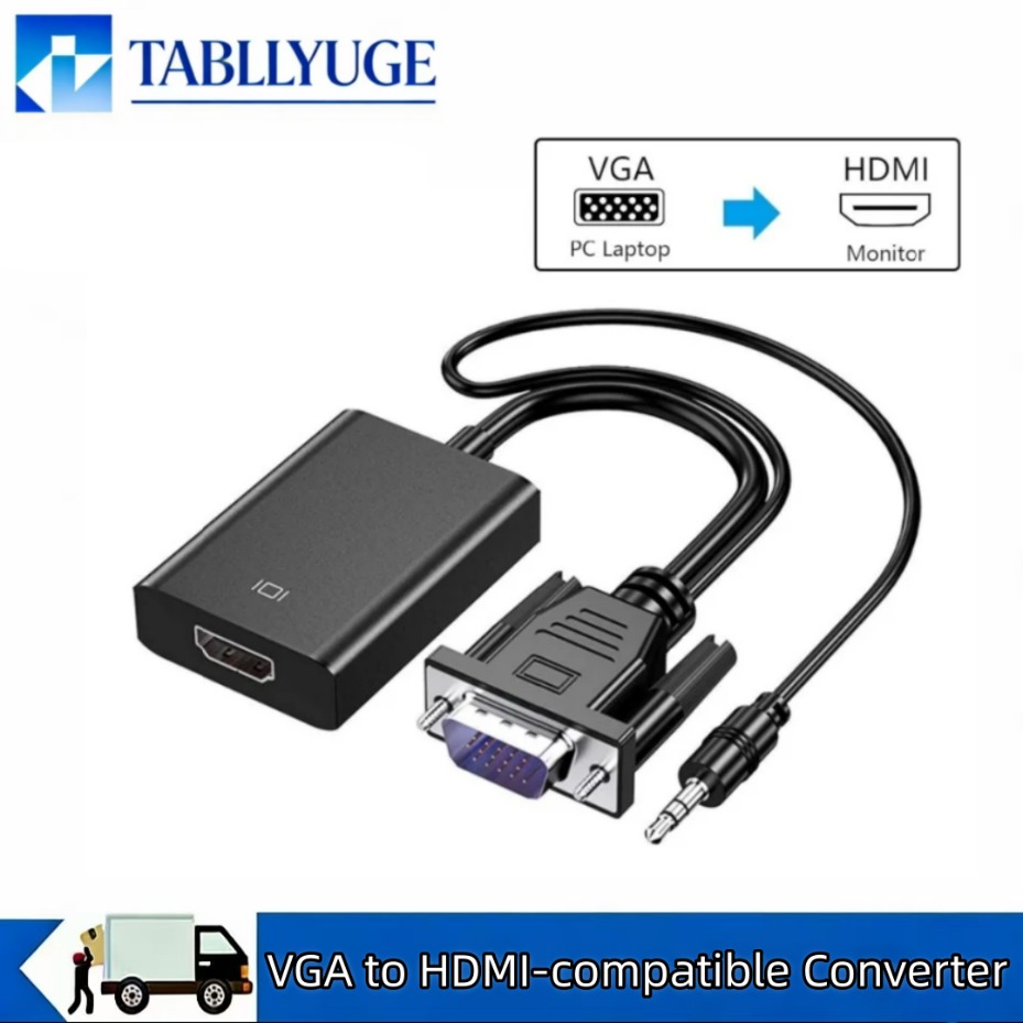 Hdmi Vga Adapter - VGA to HDMI compatible 1080P Adapter
