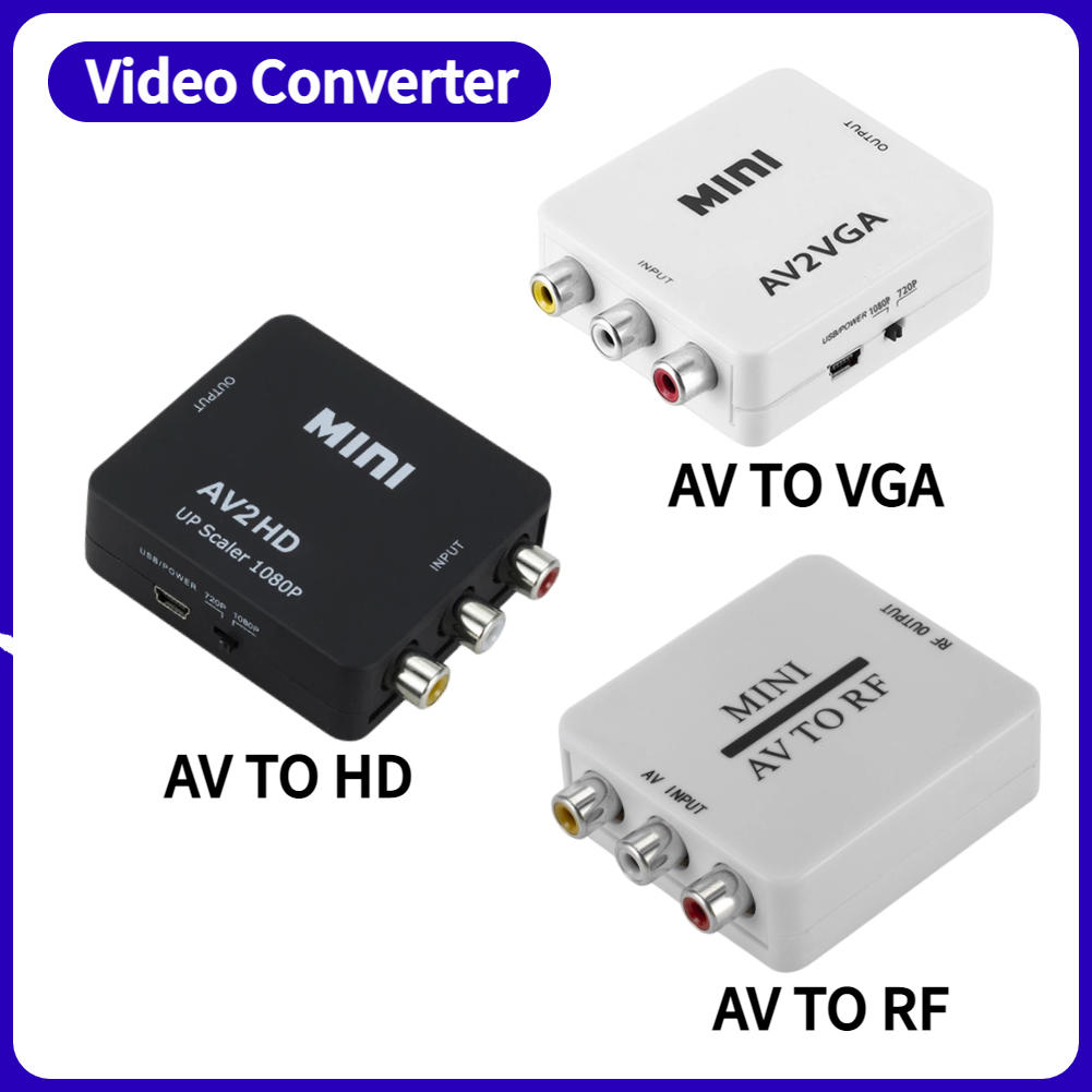 AV To RF Video Converter AV to - Hdmi Vga Adapter avaliação e preço