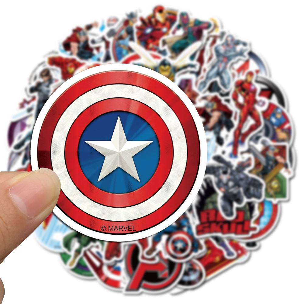 New 50pcs Marvel Stickers Anim - Laptop Accessories Gifts For Men avaliação e preço