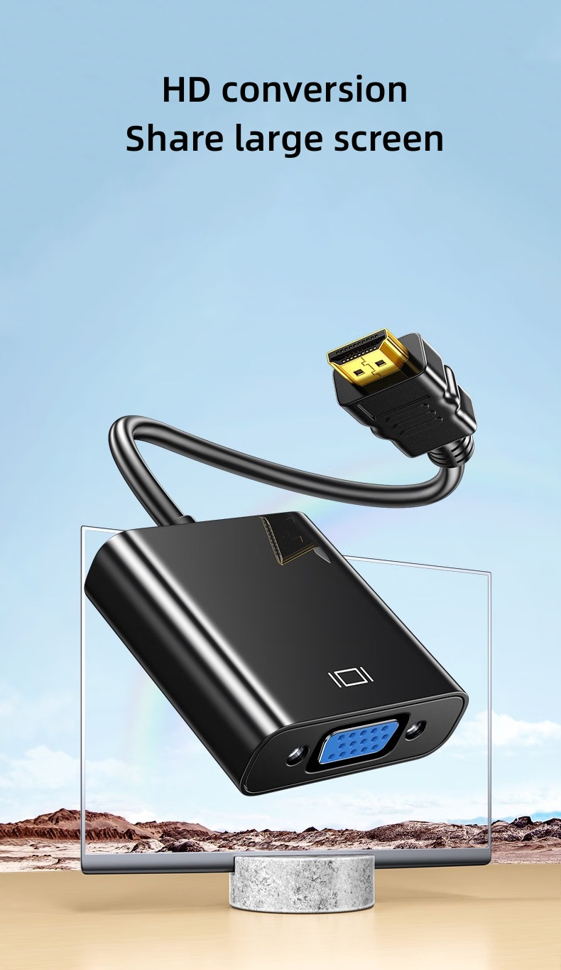DT-2903 1080P Hdmi Male to Vga - Hdmi Vga Adapter avaliação e preço