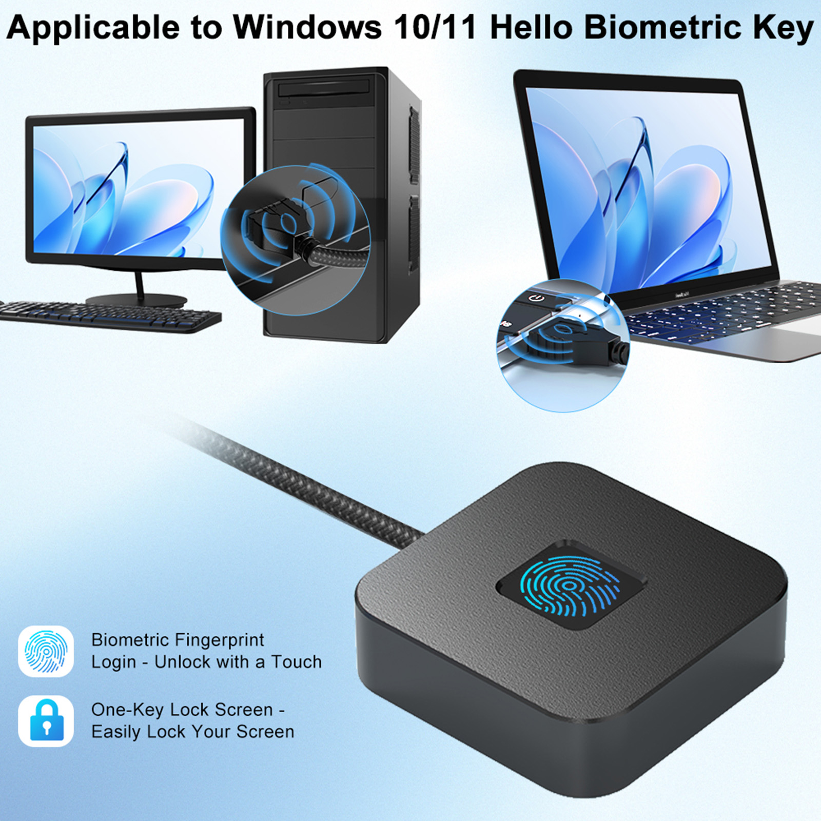 USB Fingerprint Reader with 5f - Fingerprint Reader Usb avaliação e preço