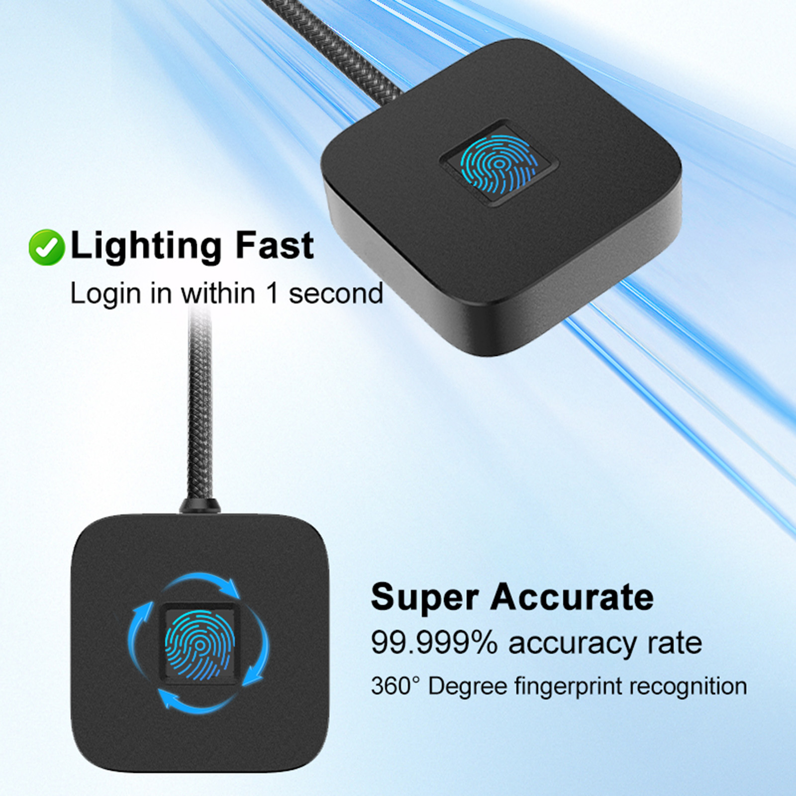 USB Fingerprint Reader with 5f - Fingerprint Reader Usb avaliação e preço