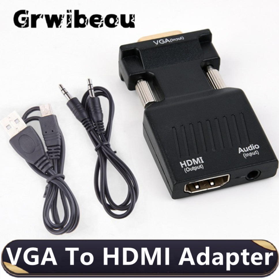 1080P VGA to HDMI Converter Wi - Hdmi Vga Adapter avaliação e preço