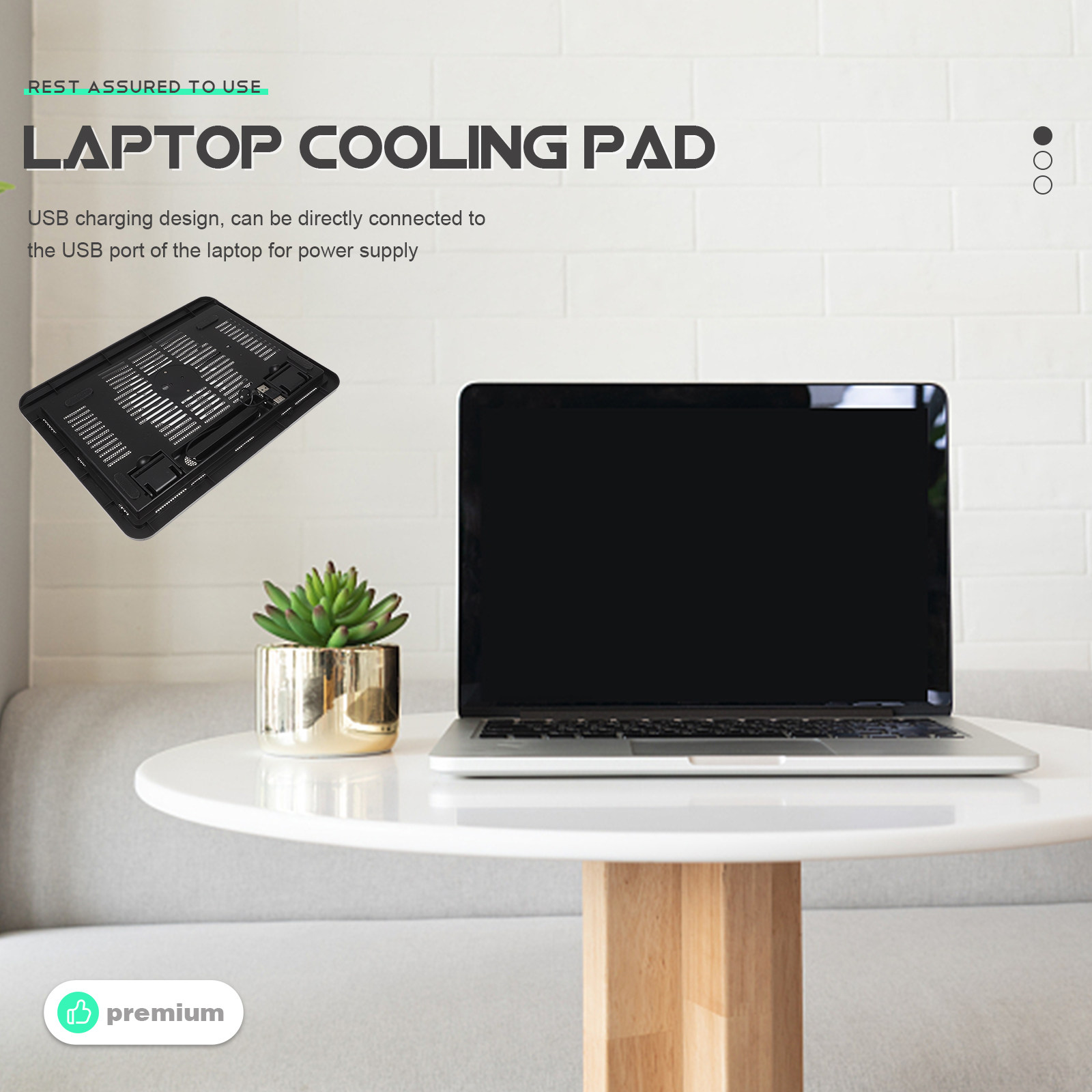 Laptop Cooling Pad Silent Cool - Laptop Accessories Cooling Pad avaliação e preço