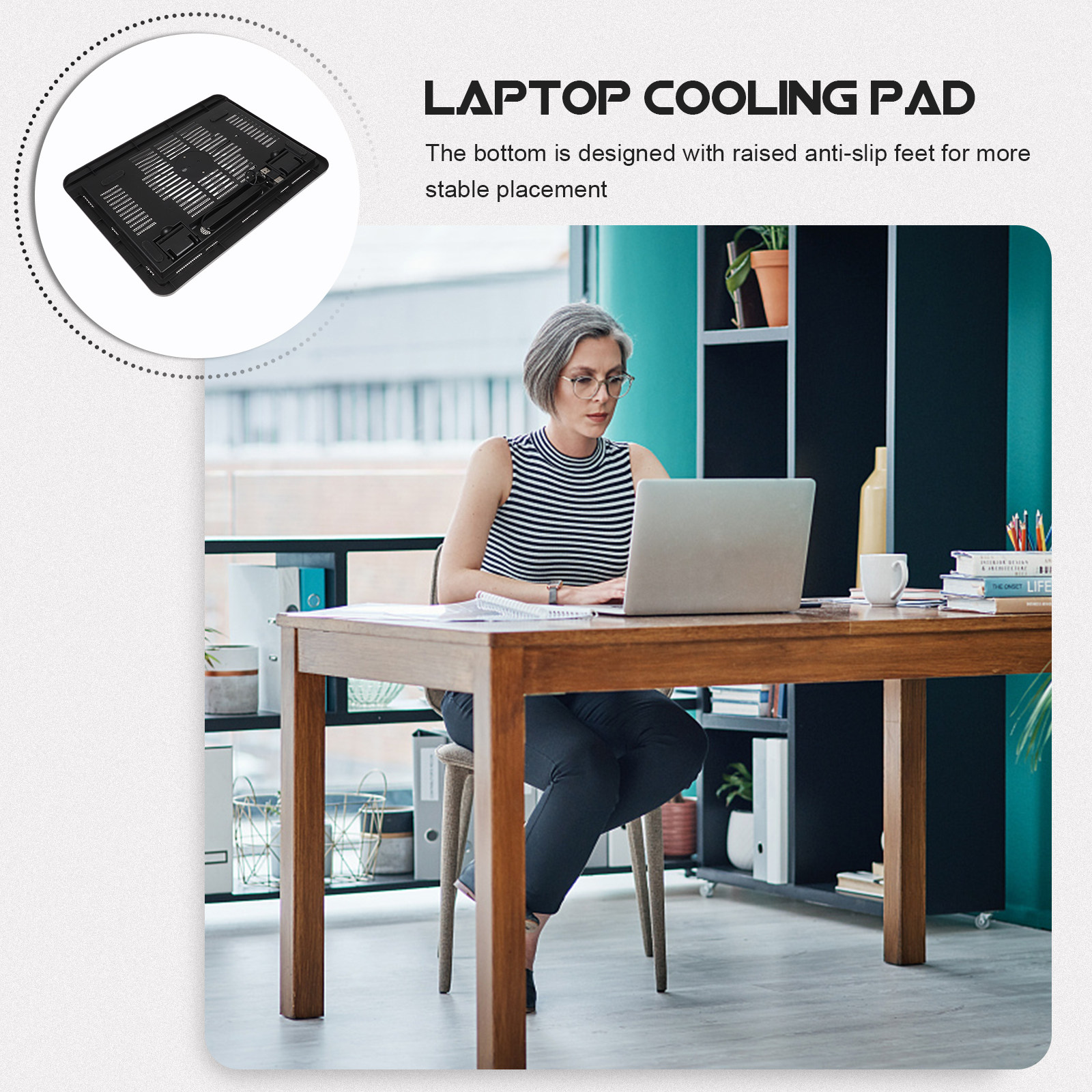 Laptop Cooling Pad Silent Cool - Laptop Accessories Cooling Pad avaliação e preço