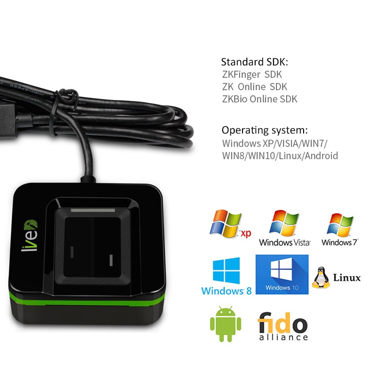 20R Optical Fingerprint Scanne - Fingerprint Reader Usb avaliação e preço