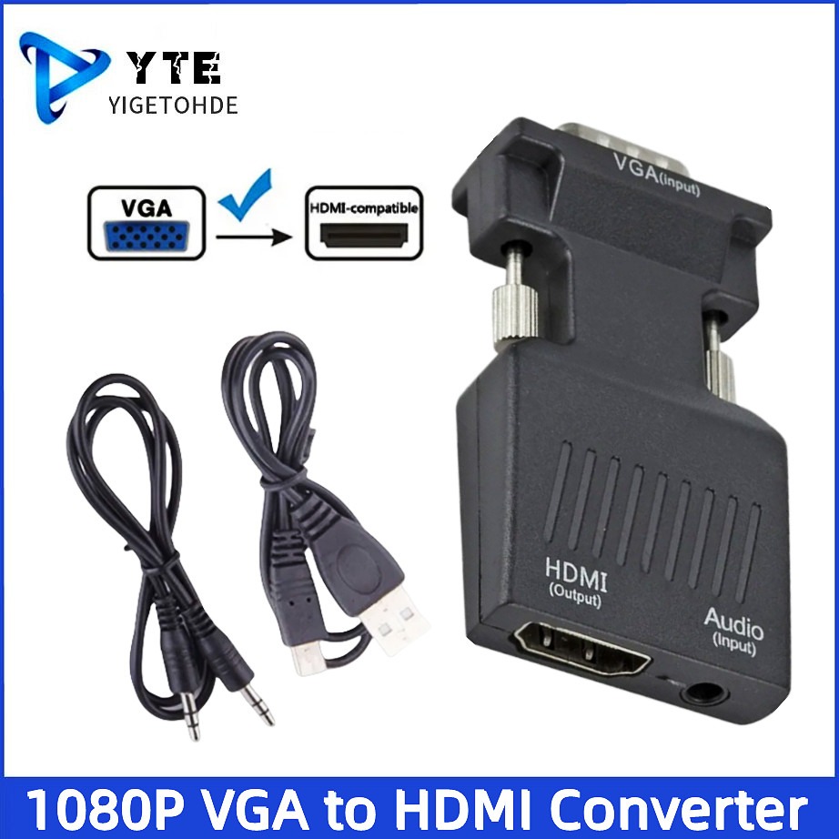 YIGETOHDE VGA to HDMI Converte - Hdmi Vga Adapter avaliação e preço