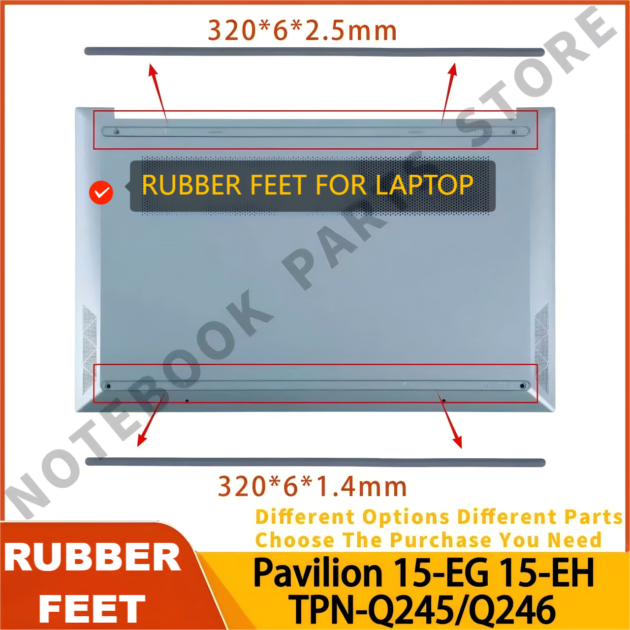 Rubber Feet for HP Pavilion 15 - Laptop Accessories Hp avaliação e preço