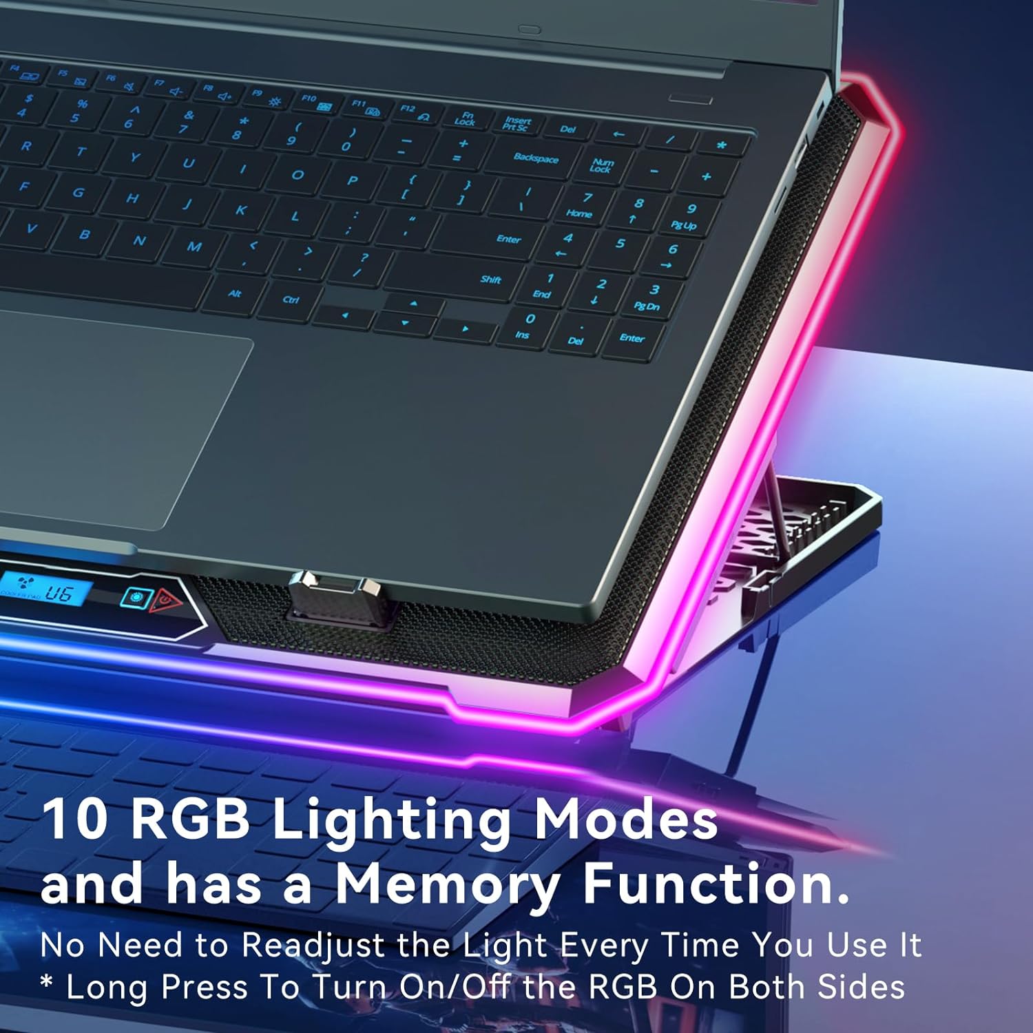 RGB Laptop Cooling Pad Gaming  - Laptop Accessories Cooling Pad avaliação e preço
