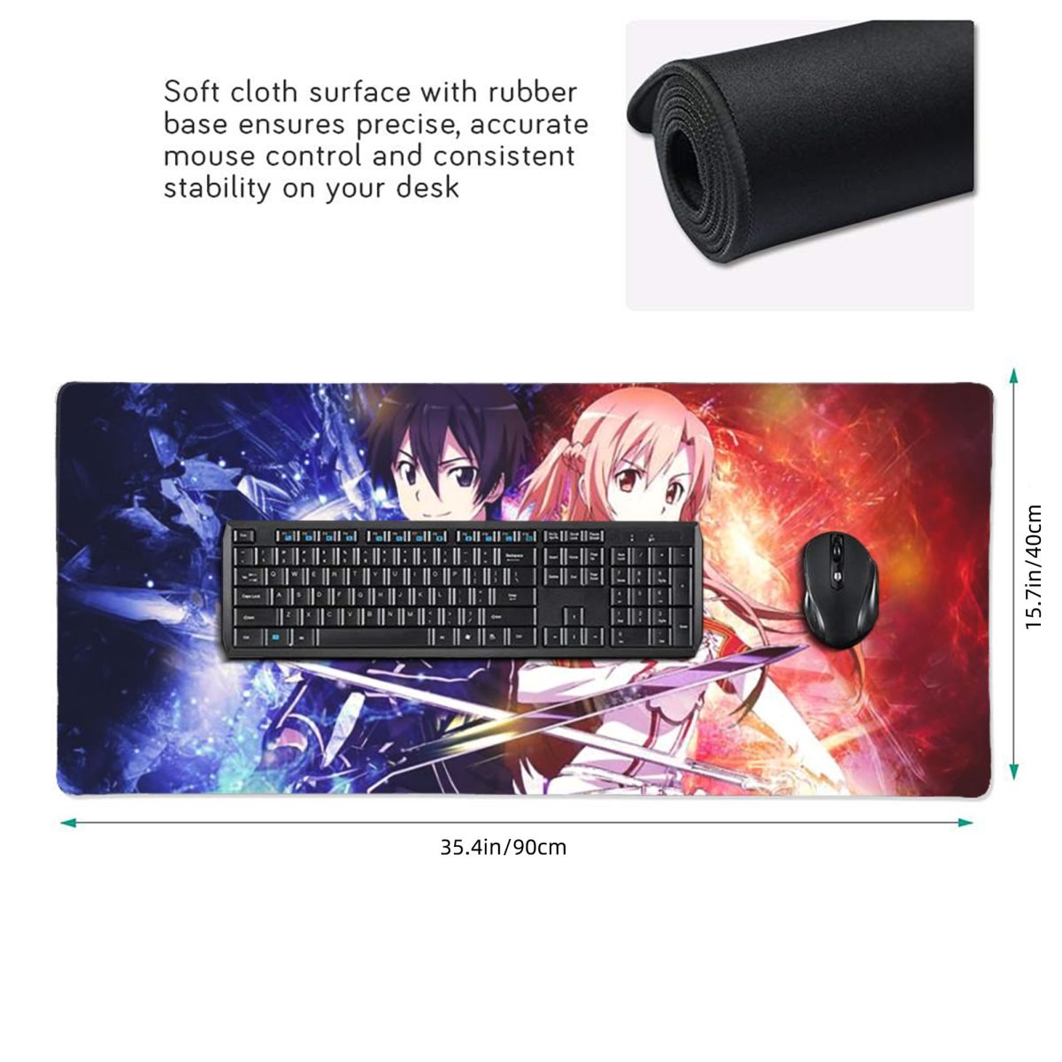 Large Mouse Pad Sword Art Onli - Laptop Accessories Online avaliação e preço