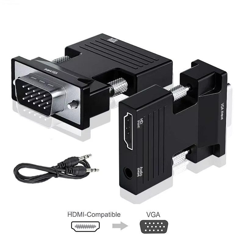 HDMI-compatible to VGA Adapter - Hdmi Vga Adapter avaliação e preço