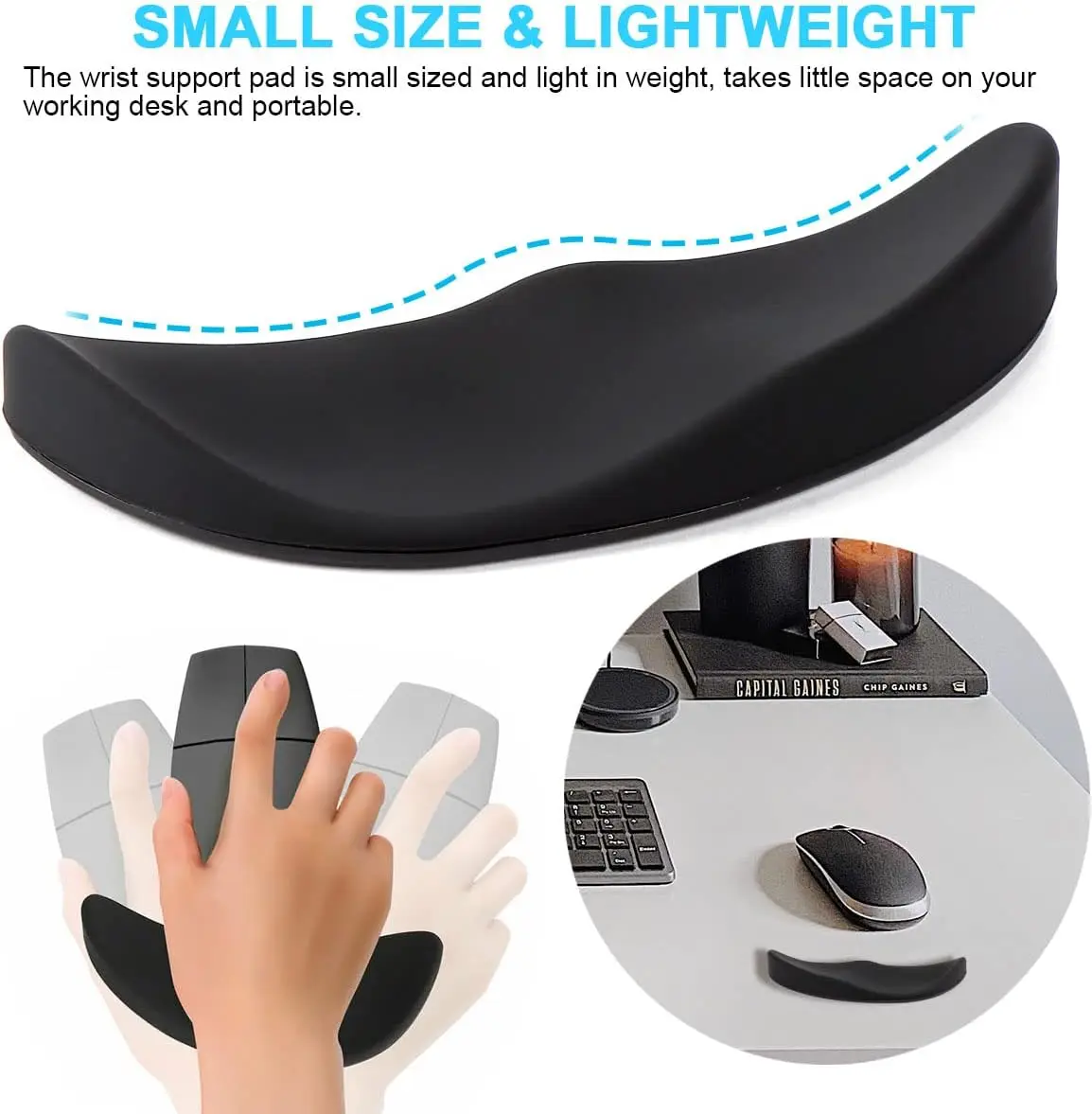 Ergonomic Gliding Palm Rest Sl - Wrist Rest Gel avaliação e preço
