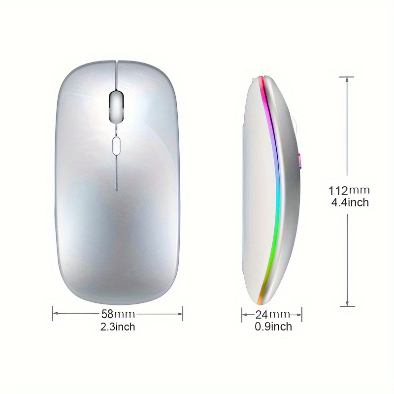 Wireless Mouse RGB Rechargeabl - Laptop Accessories Mouse avaliação e preço
