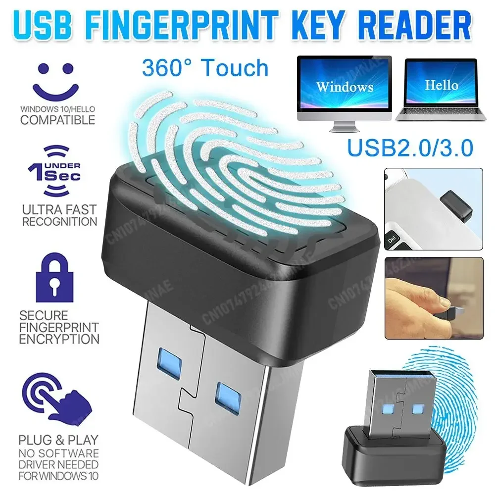 USB Fingerprint Key Reader For - Fingerprint Reader Usb avaliação e preço