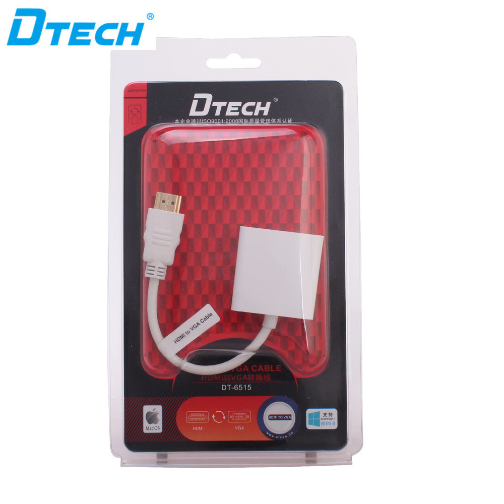 3PCS DTECH Factory Direct Sale - Hdmi Vga Adapter avaliação e preço
