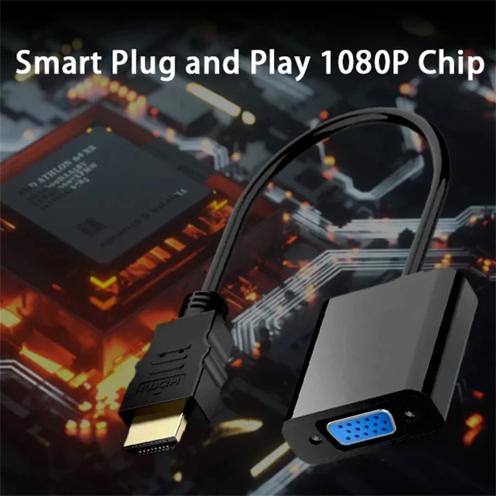 HD 1080P hdmi To VGA Converter - Hdmi Vga Adapter avaliação e preço