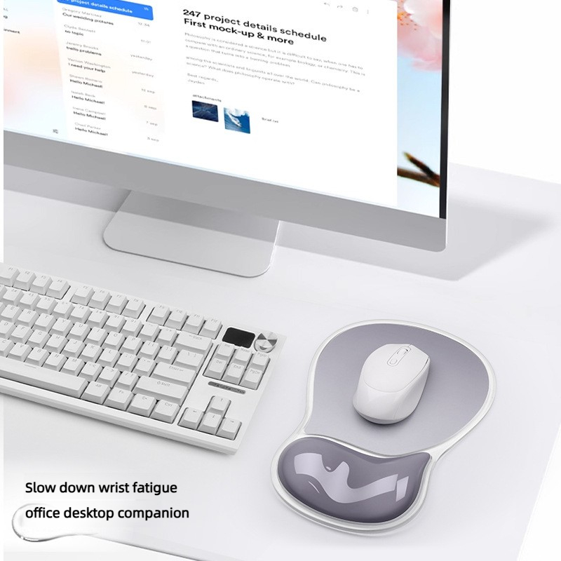 Gradient Color Mouse Pad Non-s - Wrist Rest Gel avaliação e preço