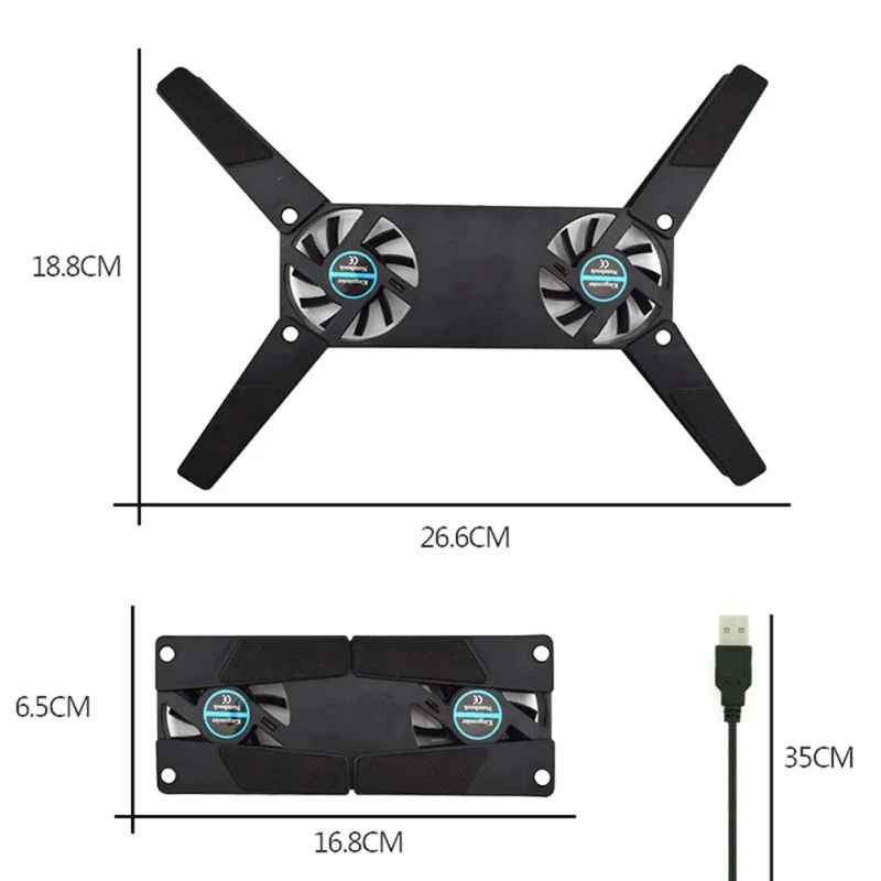 2025 Trending! Rotatable Lapto - Laptop Accessories Cooling Pad avaliação e preço
