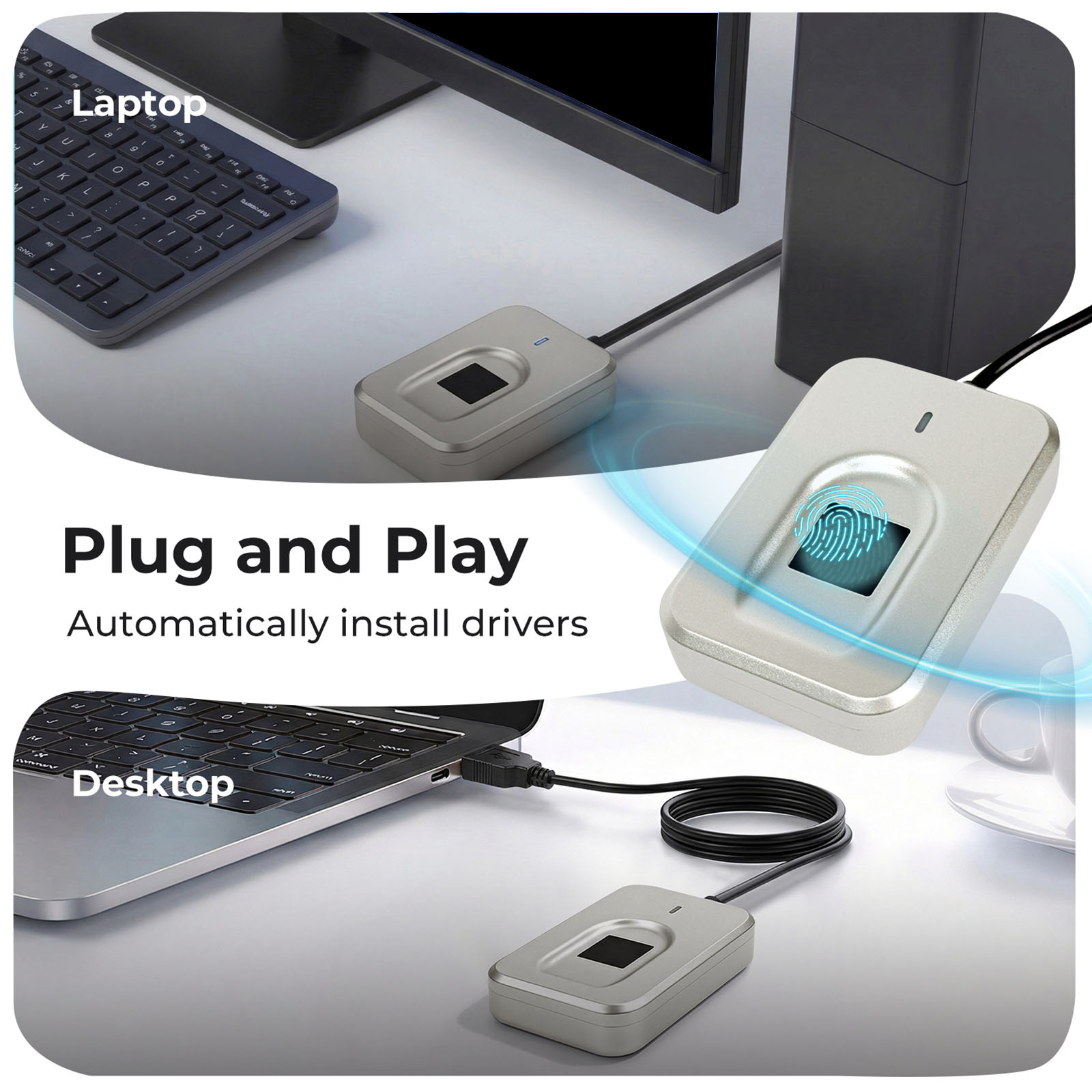 For Windows 10 11 Hello Biomet - Fingerprint Reader Usb avaliação e preço