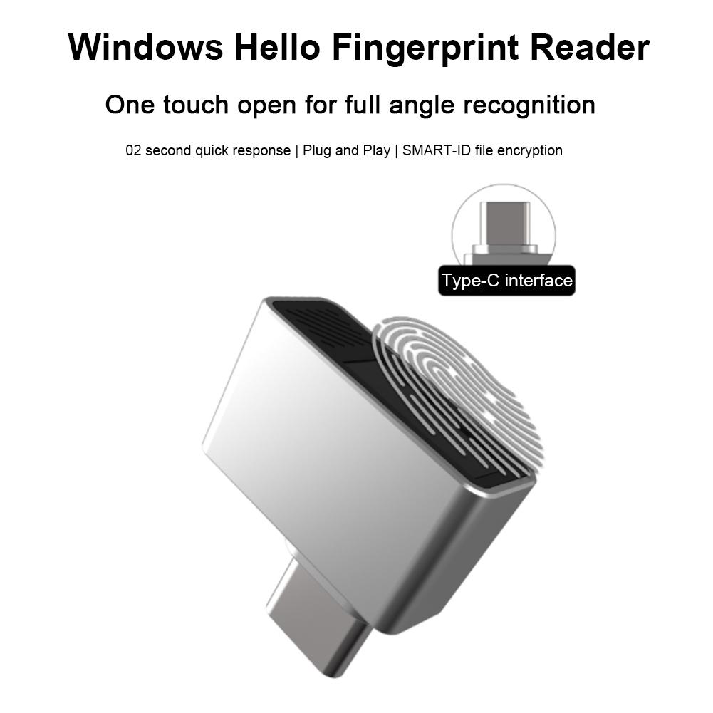 Type-C Biometric Scanner Passw - Fingerprint Reader Usb avaliação e preço