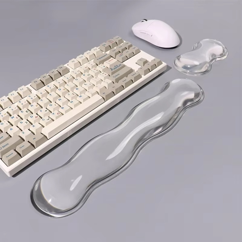 Silicone Transparent Keyboard  - Wrist Rest Gel avaliação e preço