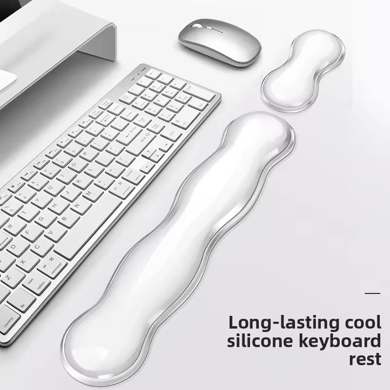 Silicone Transparent Keyboard  - Wrist Rest Gel avaliação e preço