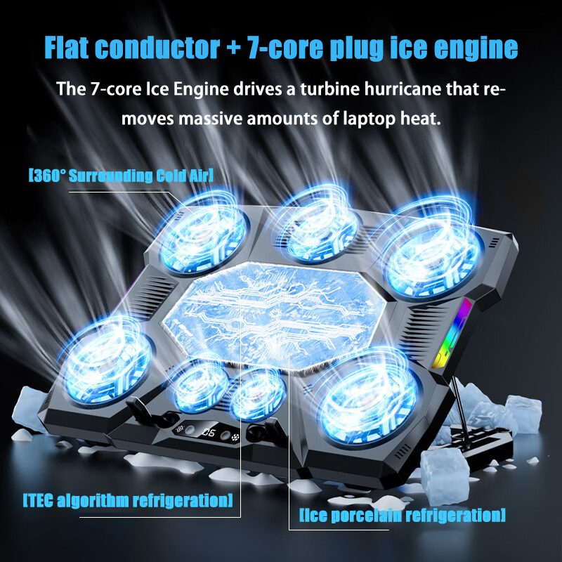 Gaming Laptop Cooling Pad 5-Po - Laptop Accessories Cooling Pad avaliação e preço