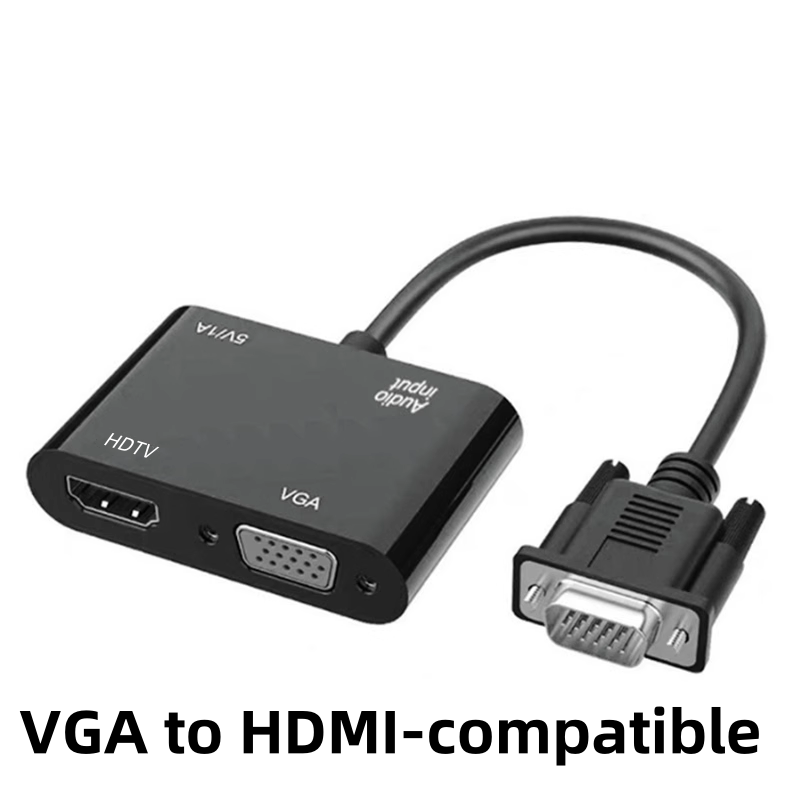 VGA(Host) to VGA/HDMI-compatib - Hdmi Vga Adapter avaliação e preço