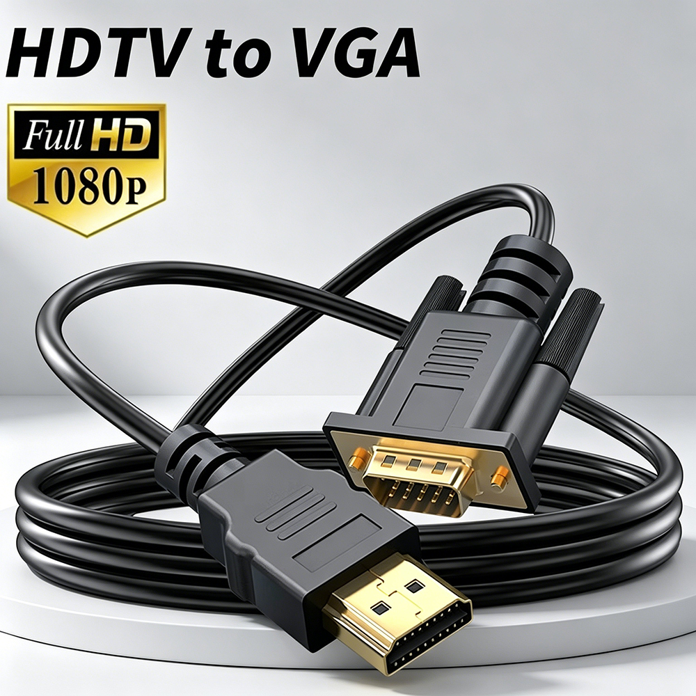 HD 1080P hdmi to VGA Extension - Hdmi Vga Adapter avaliação e preço