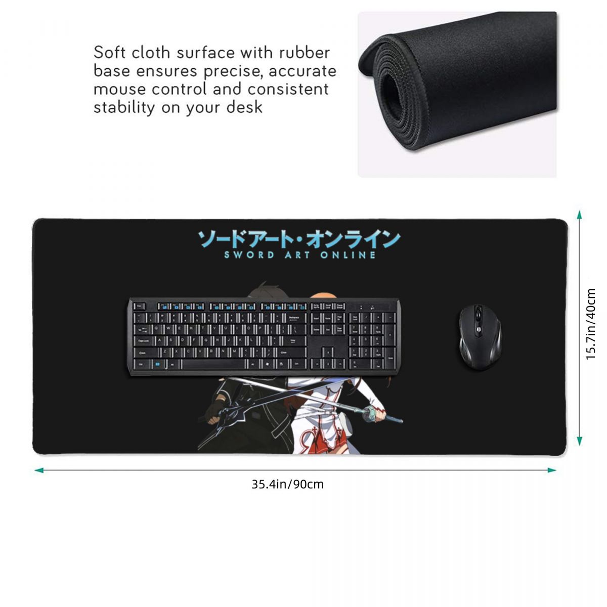 Large Mouse Pad Sword Art Onli - Laptop Accessories Online avaliação e preço